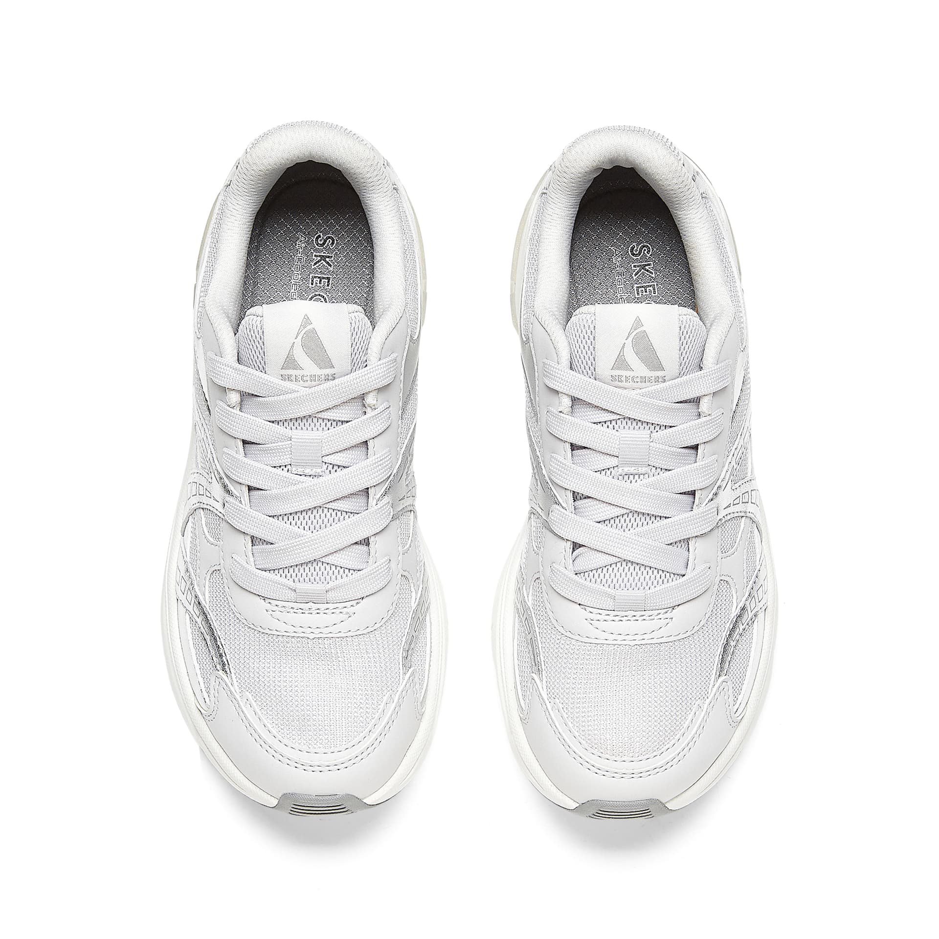 Кроссовки Skechers Shadow Low Top массивные кроссовки женские серо-серебристые - изображение 4