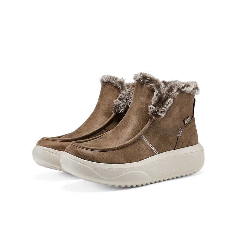 Ботинки зимние Skechers Bob's Устойчивые к истиранию Короткие Сноубутсы Женские Каштановый - изображение 3