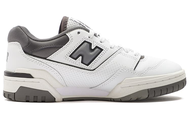 Ретро баскетбольные кроссовки New Balance 550 White Grey - изображение 2