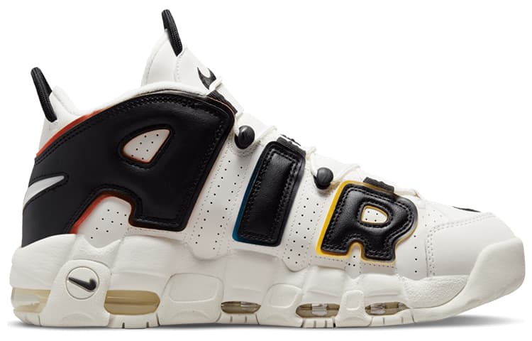 Кроссовки для баскетбола Nike Air More Uptempo White Black - изображение 2