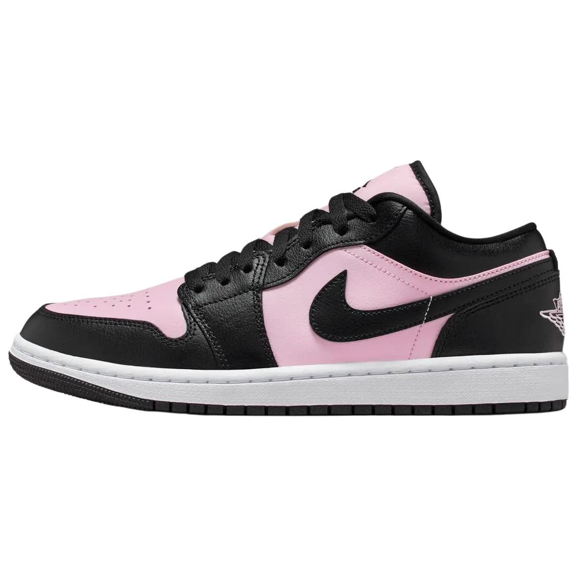 Ретро баскетбольные кроссовки Jordan Air Jordan 1 Дышащие Низкие Кроссовки для Баскетбола Винтажные Женские Черные Розовые - изображение 1