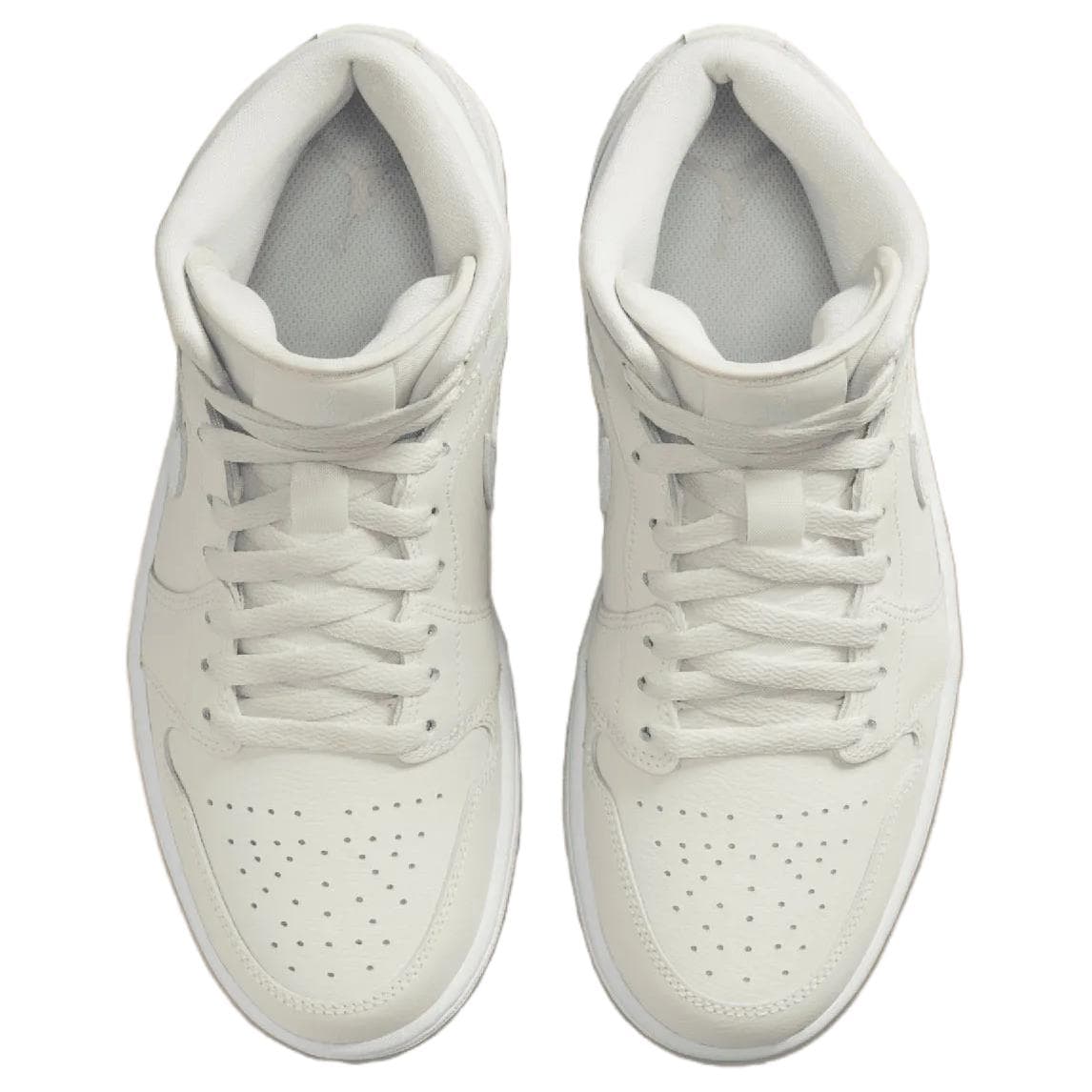 Ретро баскетбольные кроссовки Jordan Air Jordan 1 Противоскользящие Устойчивые к износу MID Топ Винтажные Баскетбольные Кроссовки Женские Бежевые - изображение 4