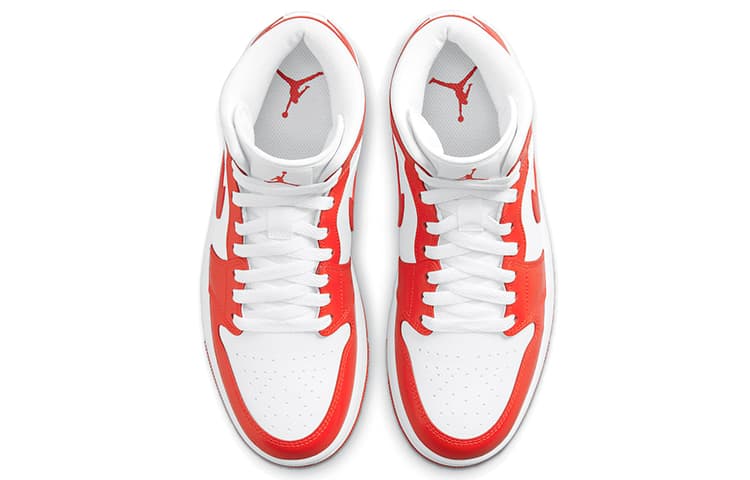 Ретро баскетбольные кроссовки Jordan Air Jordan 1 Mid Havana Red — фото 4