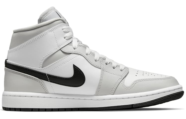 Ретро баскетбольные кроссовки Jordan Air Jordan 1 Mid "Light Smoke Grey" - изображение 2