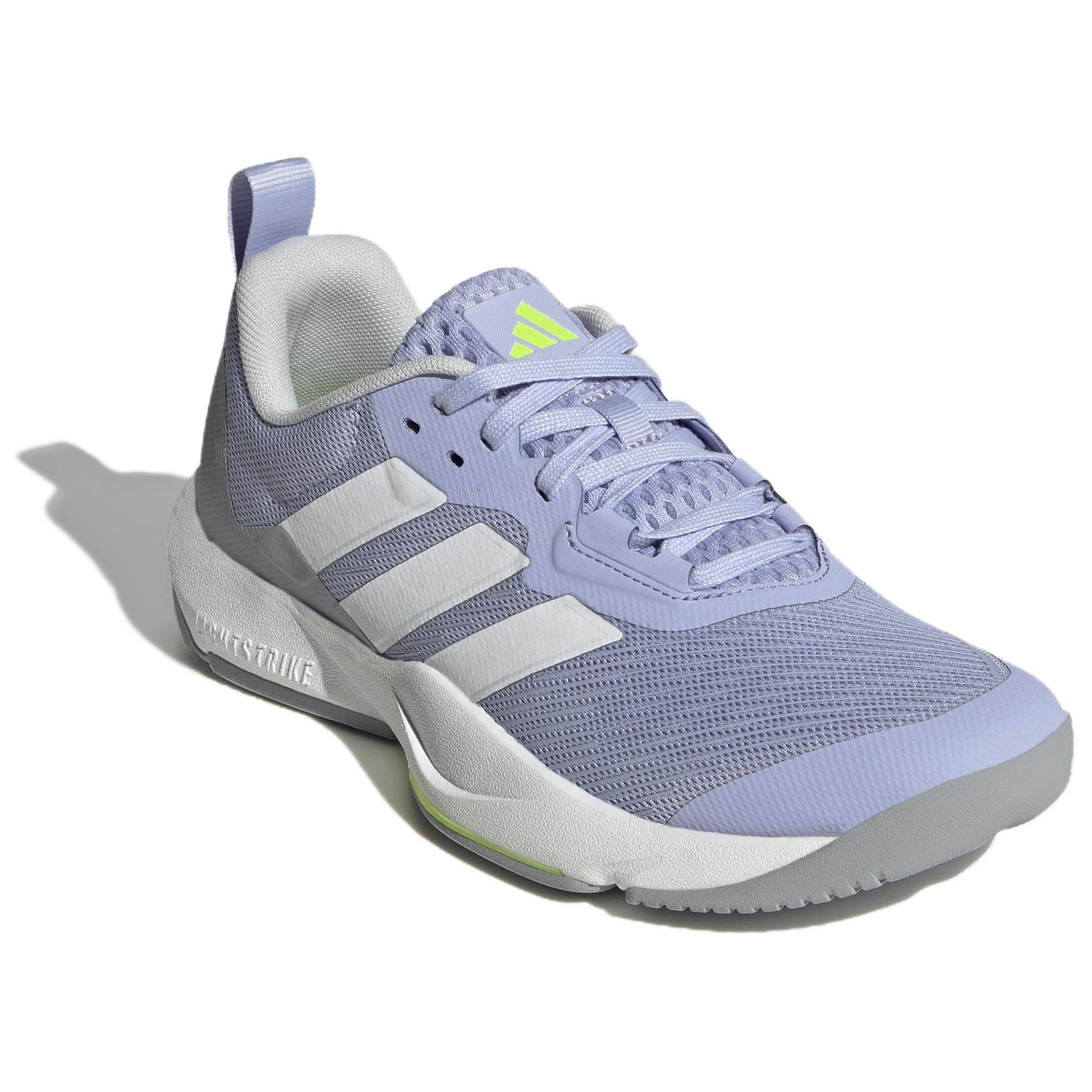 Кроссовки для спортзала Adidas Rapidmove 2 Амортизирующие противоскользящие низкие кроссовки для тренировок женские синие и белые - изображение 3