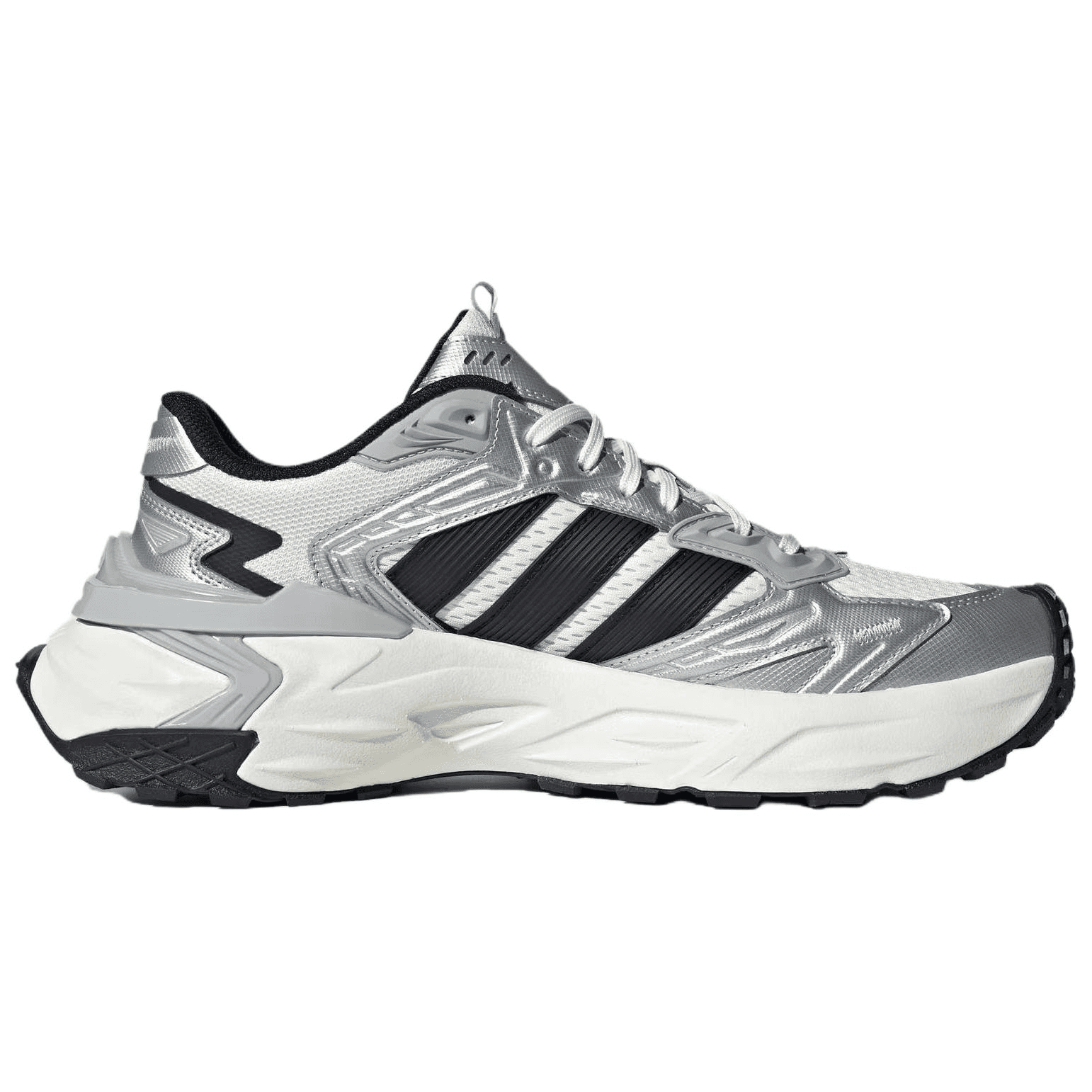 Кроссовки Adidas XLG STORM противоскользящие устойчивые к истиранию увеличивающие высоту массивные кроссовки унисекс белые черные - изображение 2