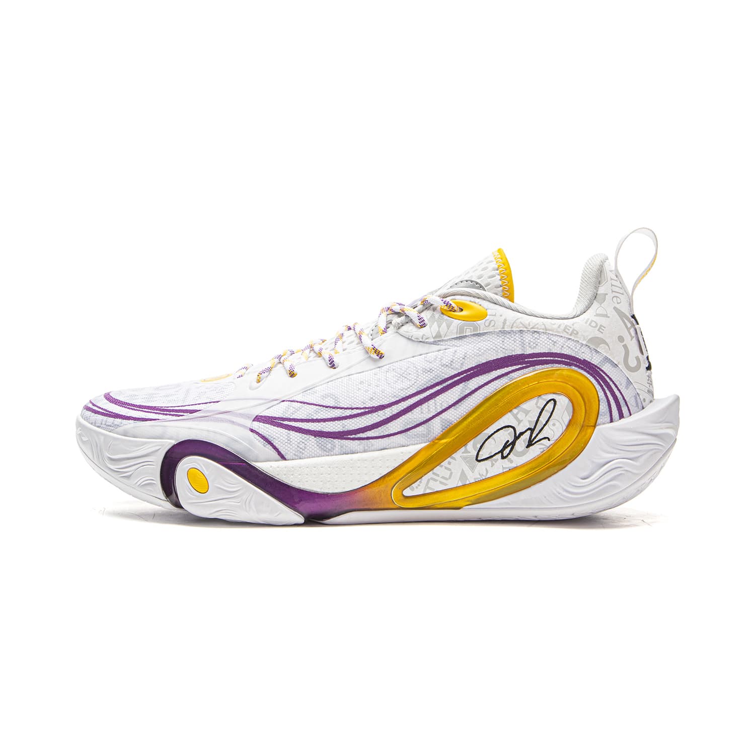 Кроссовки для баскетбола Li NING DLO 1 Амортизация Low Топ Баскетбольные кроссовки Мужской Бело-серый - изображение 2