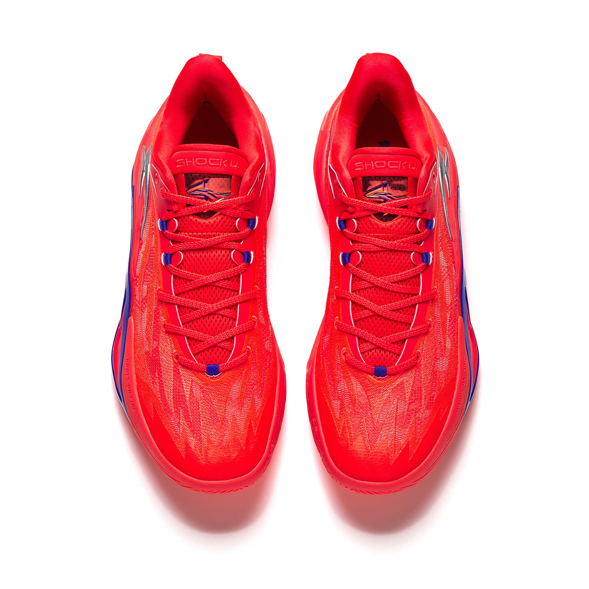 Кроссовки для баскетбола ANTA Shock Wave 7 Low Топ Midfoot Карбоновая плита Баскетбольные кроссовки Мужской Красный - изображение 4