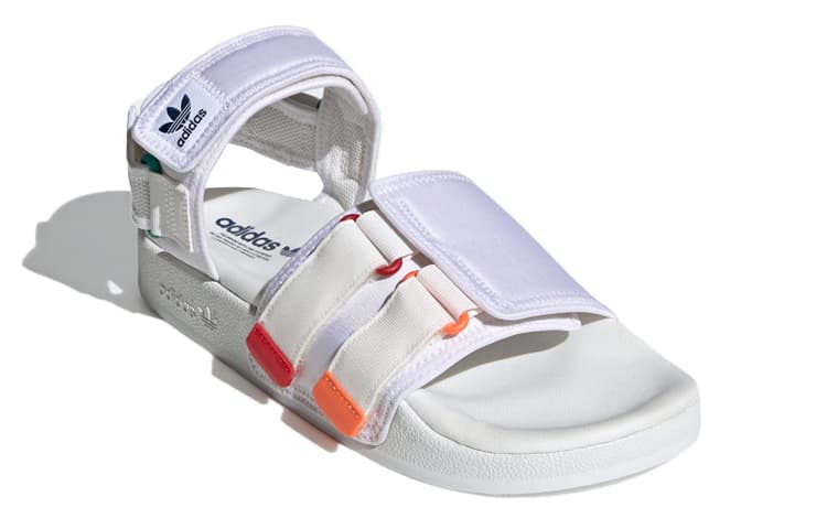 Сандалии с ремешком adidas Adilette White Orange - изображение 3