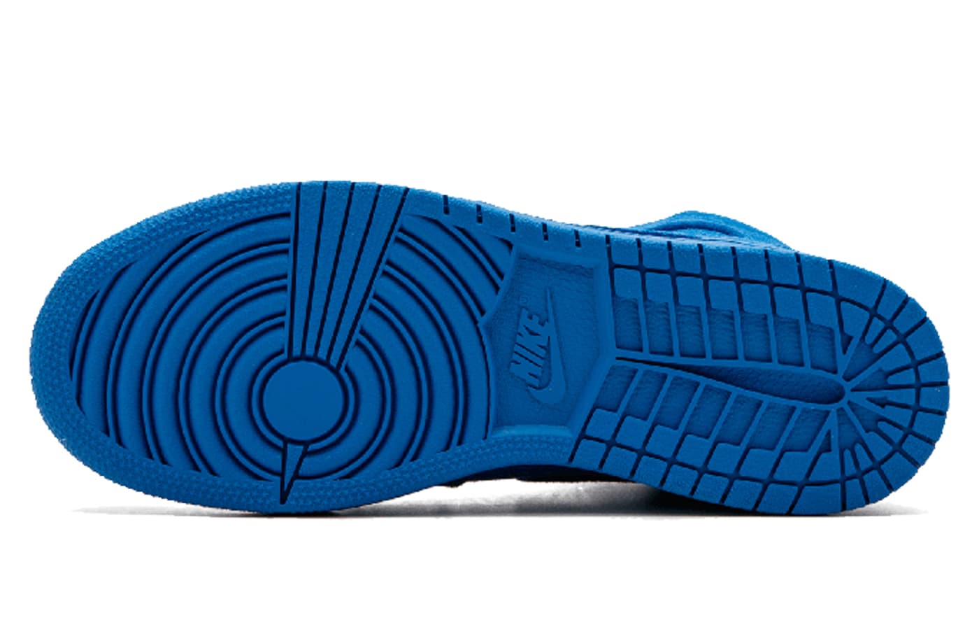 Ретро баскетбольные кроссовки Jordan Air Jordan 1 Retro Blue Suede - изображение 5