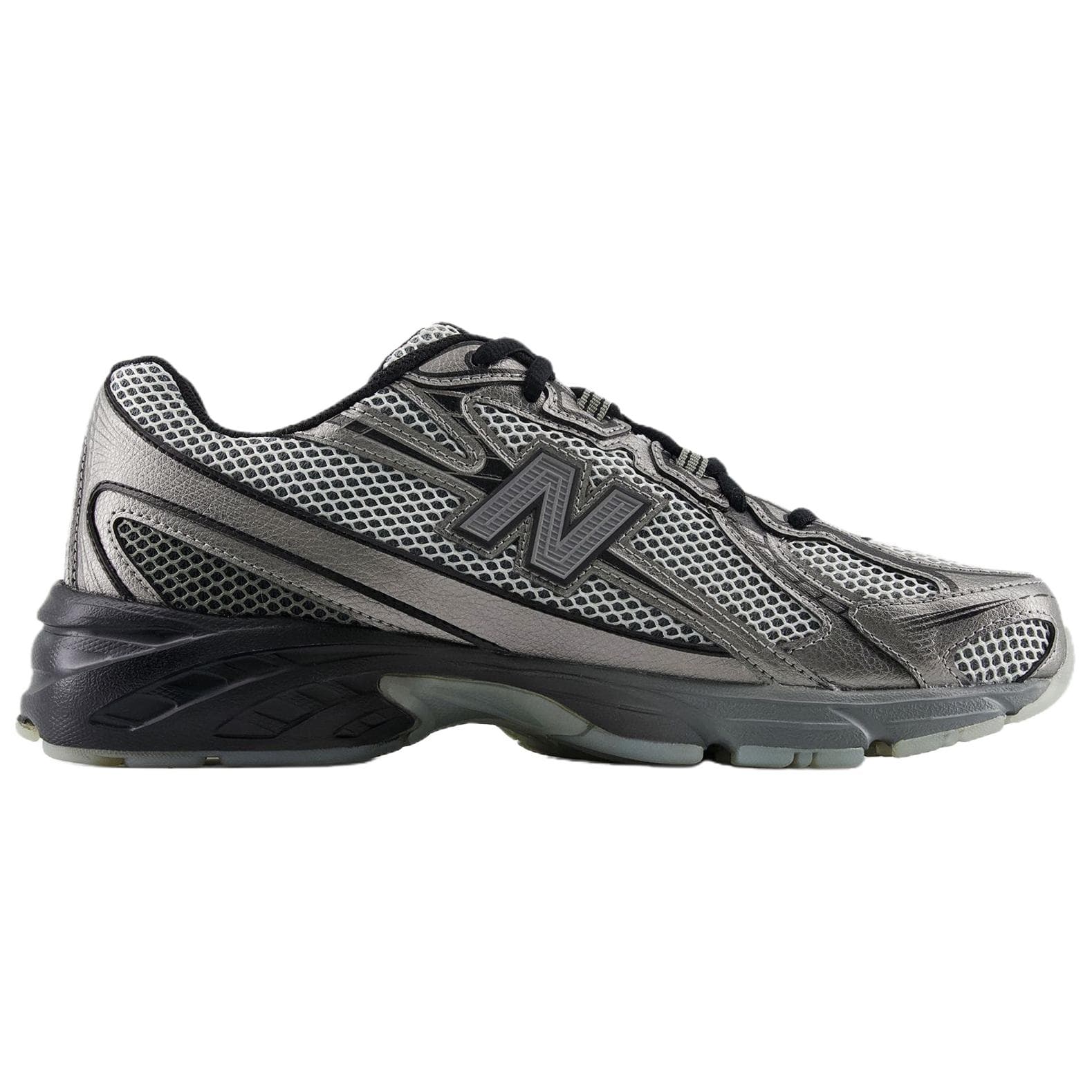 Кроссовки New Balance NB 740 Дышащие Низкие Кроссовки Унисекс Серебристо-Серые - изображение 2