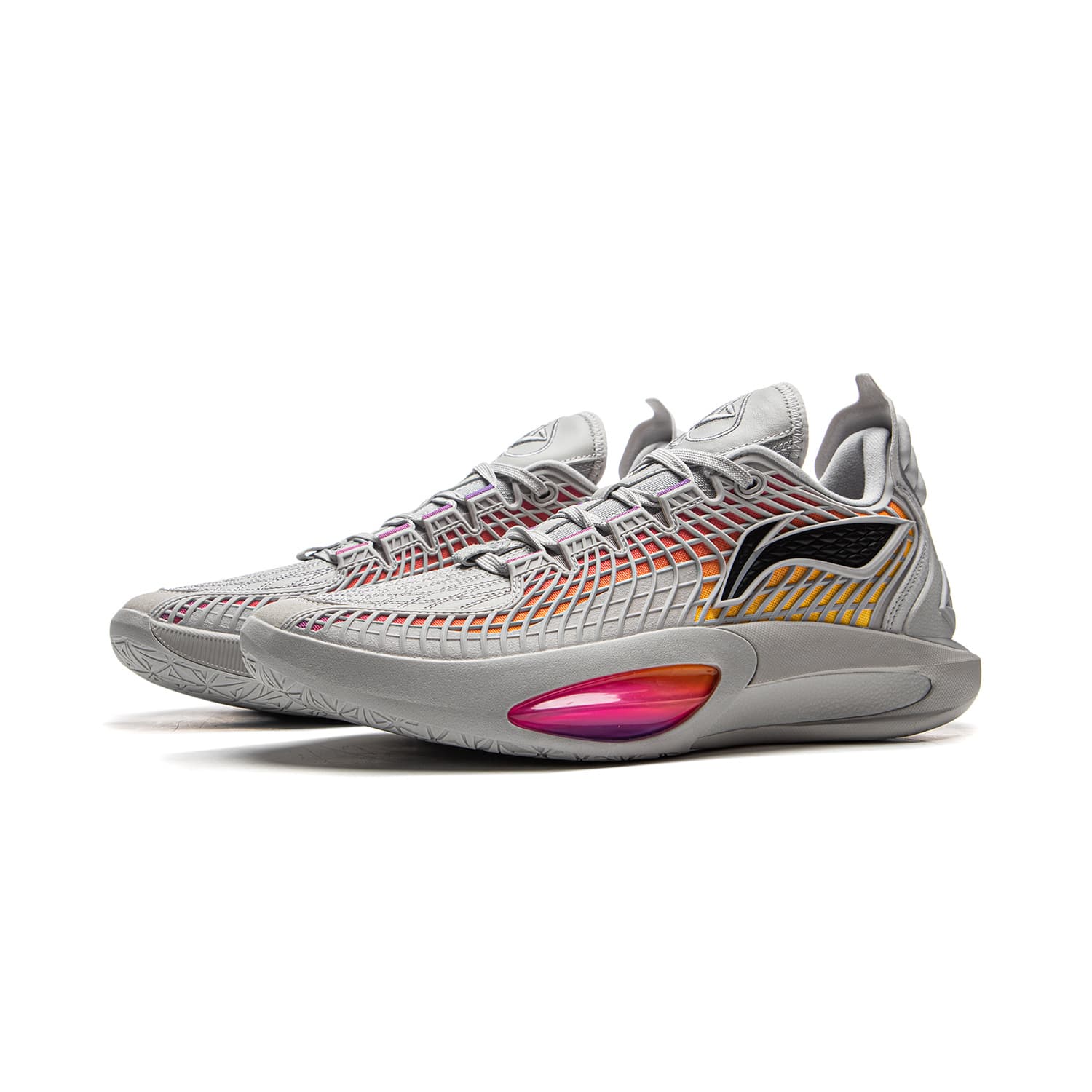 Кроссовки для баскетбола Li NING JB3 Low Топ Баскетбольные кроссовки Мужской Серый красный - изображение 3