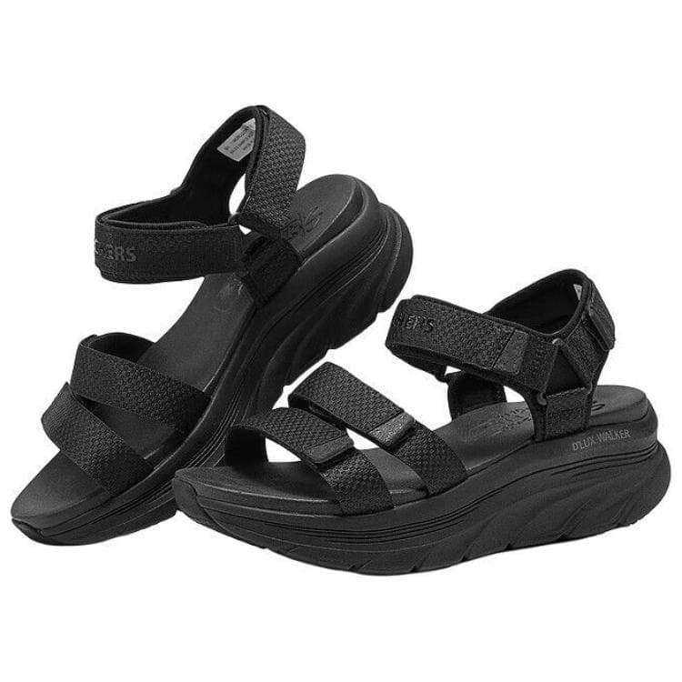 Шлёпанцы Skechers Modern Comfort one Шнуровка Сандалии Женские Черный - изображение 3