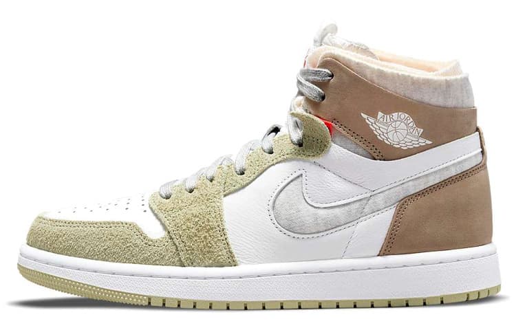 Ретро баскетбольные кроссовки Jordan Air Jordan 1 High Zoom Air CMFT "Olive Aura"