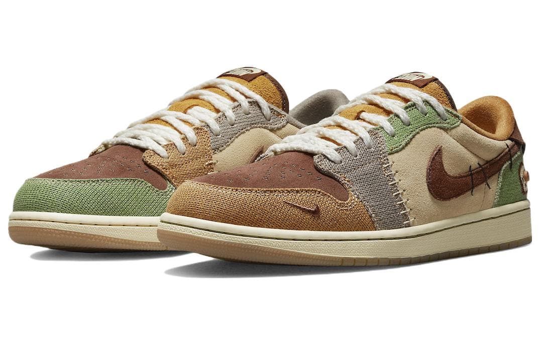 Ретро баскетбольные кроссовки Zion Williamson x Air Jordan 1 Low OG "Voodoo" - изображение 3
