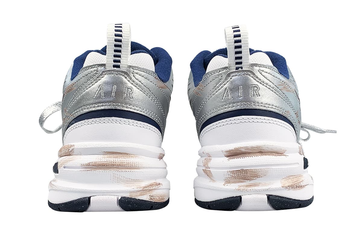 Кроссовки Nike Air Monarch 4 White Silver - изображение 5