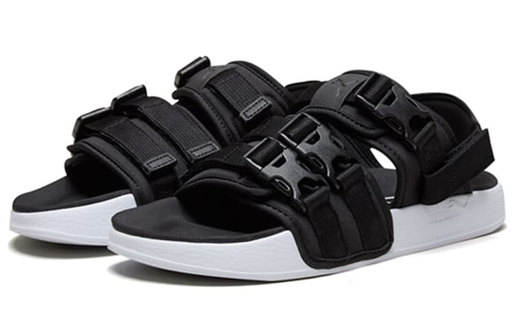 Сандалии с ремешком Puma Leadcat YLM 19 Black White - изображение 3