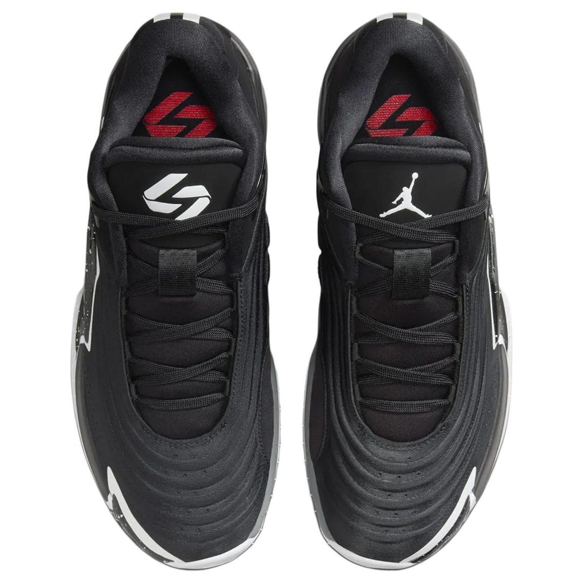 Кроссовки для баскетбола Jordan x Luka 3 PF "Speedway" Универсальные противоскользящие износостойкие баскетбольные кроссовки унисекс черно-бело-красные - изображение 3