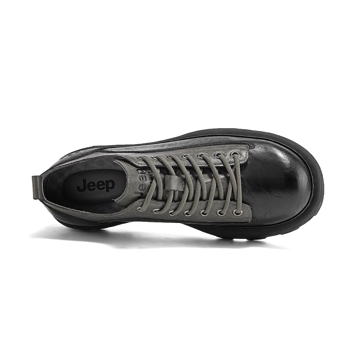 Jeep Leisure Collection Спилок коровья кожа Мужские повседневные туфли Мужской Черный кофе - изображение 3
