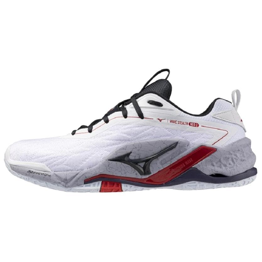 Кроссовки для спортзала Mizuno WAVE STEALTH NEO 2 Противоскользящие Износостойкие Низкие Кроссовки для тренировок Унисекс Белые - изображение 1