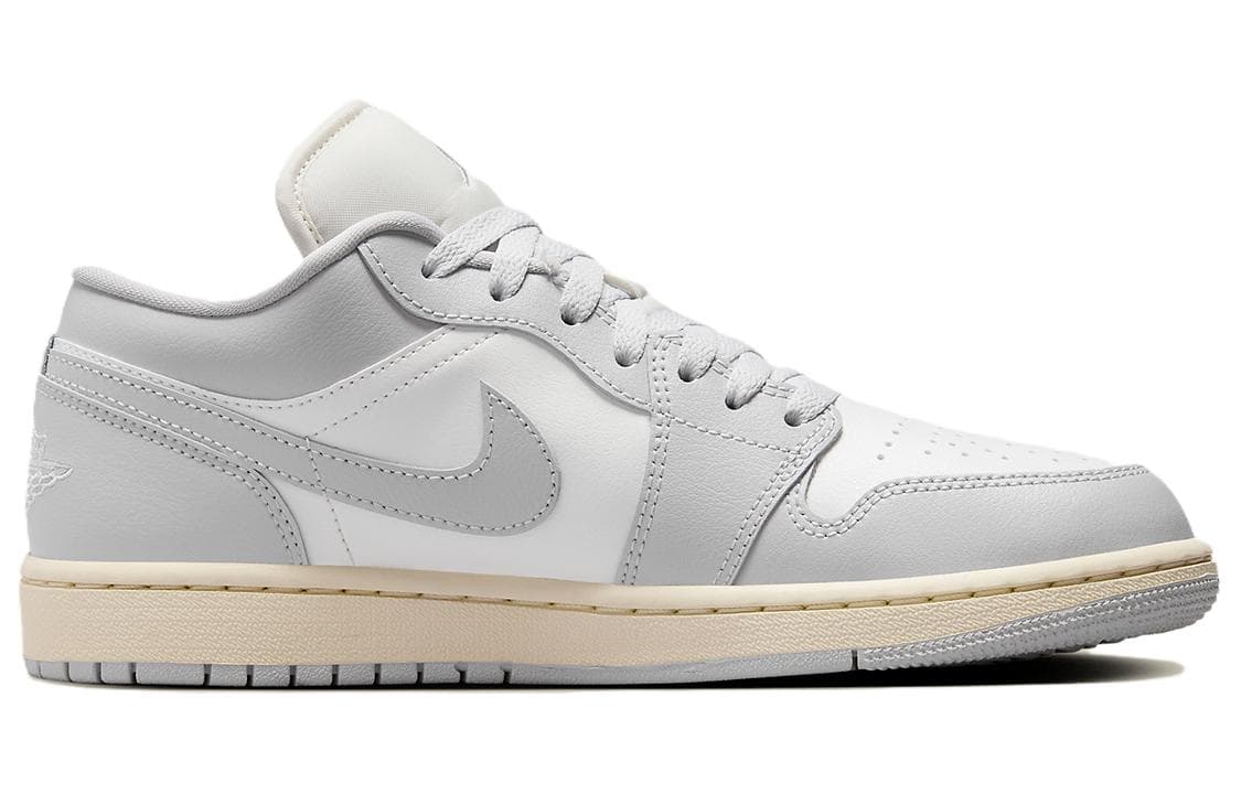 Ретро баскетбольные кроссовки Jordan Air Jordan 1 Low Retro Grey White - изображение 2