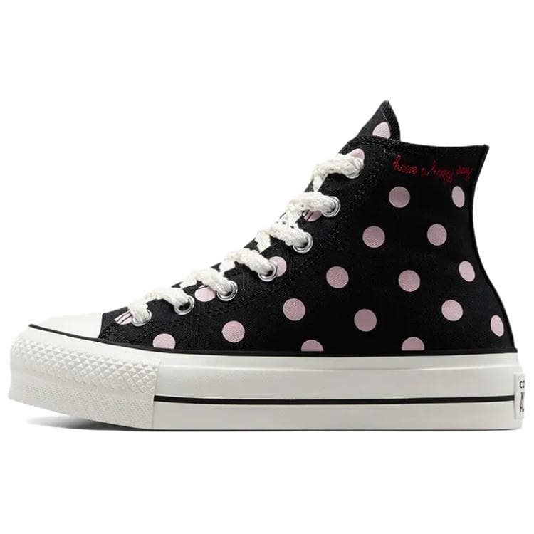 Кеды Converse Chuck TAYLOR All Star Износостойкие Дышащие Высокие Кеды Женские Черные Розовые - изображение 1