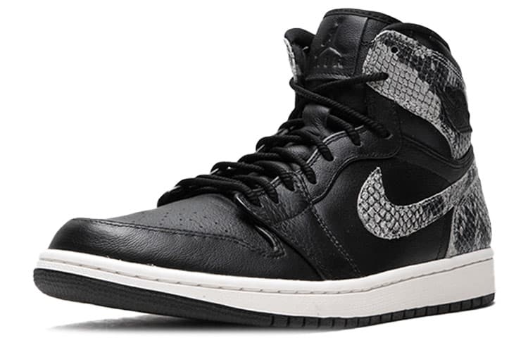 Ретро баскетбольные кроссовки Jordan Air Jordan 1 Retro High Black Snake - изображение 2