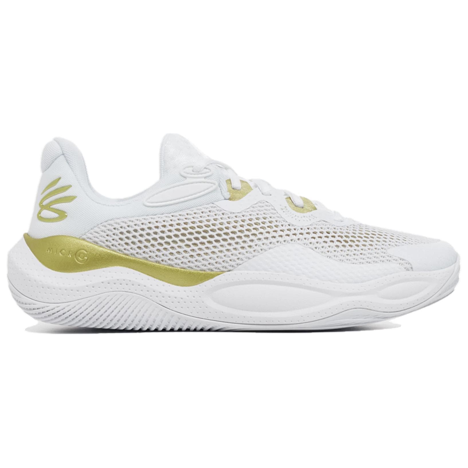 Кроссовки для баскетбола Under Armour Curry Splash 24 противоскользящие устойчивые к истиранию низкий топ баскетбольные кроссовки унисекс белые - изображение 2
