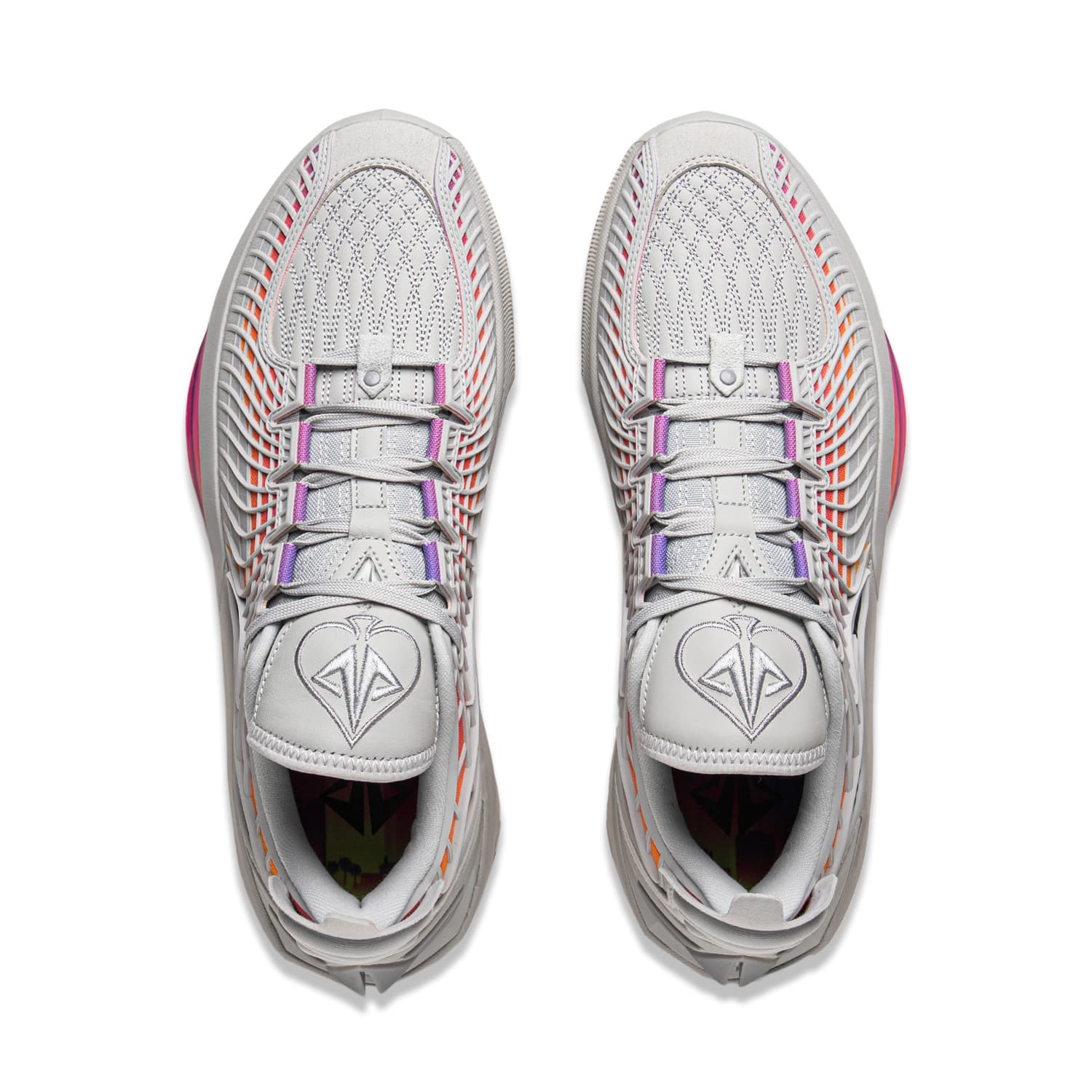 Кроссовки для баскетбола Li NING JB3 Low Топ Баскетбольные кроссовки Мужской Серый красный - изображение 4