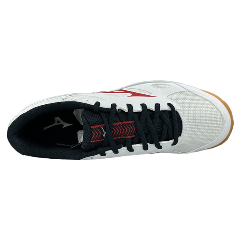Кроссовки для спортзала Mizuno Cyclone Speed CN Low Тренировочные кроссовки унисекс низкие белые и красные - изображение 3