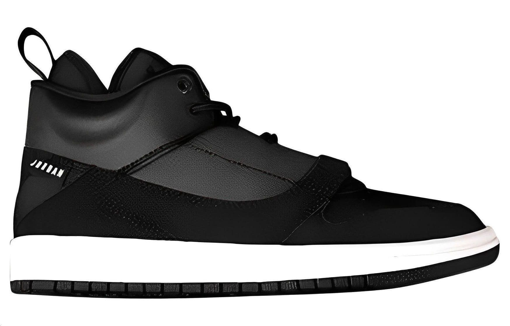 Ретро баскетбольные кроссовки Jordan Fadeaway "Black Anthracite" - изображение 2