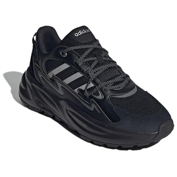 Кроссовки Adidas OZWAVE SURGE Комфортные Низкие Кроссовки с Толстой Подошвой Унисекс Черные Серебряные - изображение 3