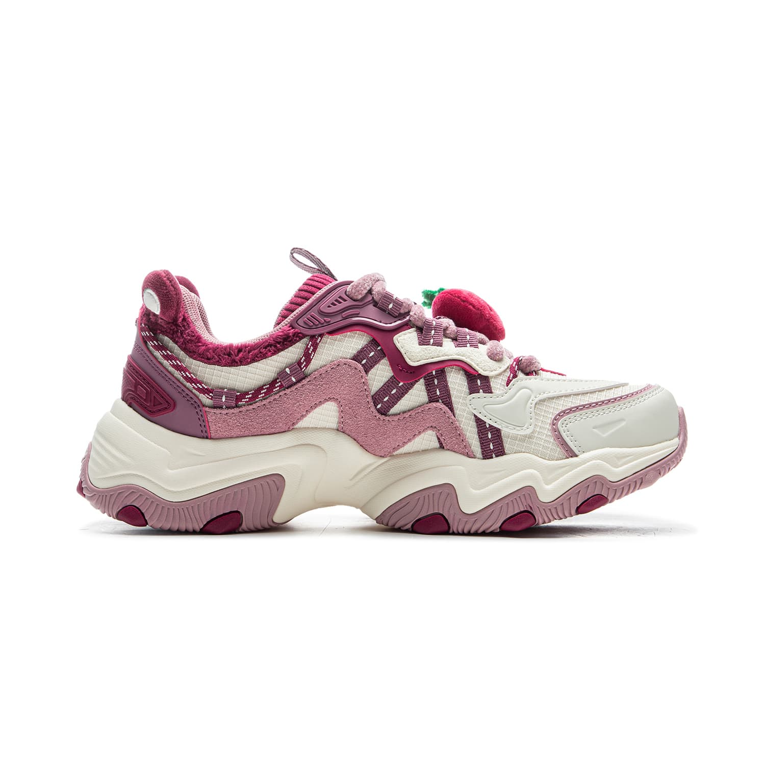Кроссовки Li NING X Disney Cat Paw Lite 2 Low Топ Массивные кроссовки Women's White Розовый - изображение 2