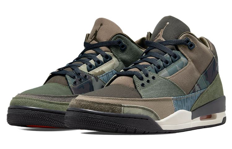 Ретро баскетбольные кроссовки Jordan Air Jordan 3 Retro SE "Patchwork" - изображение 3