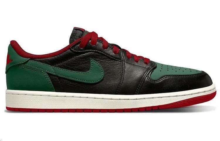 Ретро баскетбольные кроссовки Jordan Air Jordan 1 Low Black Green — фото 2