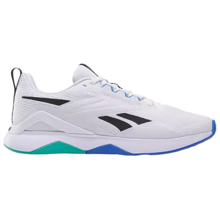 Кроссовки для спортзала REEBOK NANOFLEX TR 2 Low Топ Тренировочные Кроссовки Мужские Белый Черный Синий - изображение 2