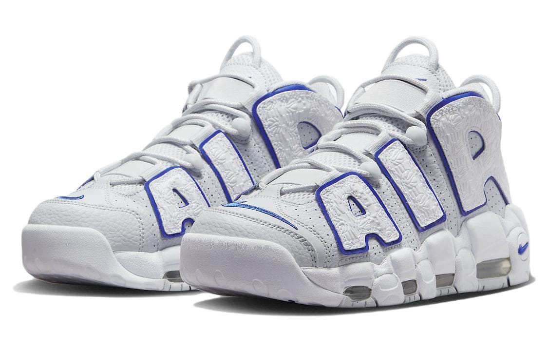 Кроссовки для баскетбола Nike Air More Uptempo White Blue - изображение 3