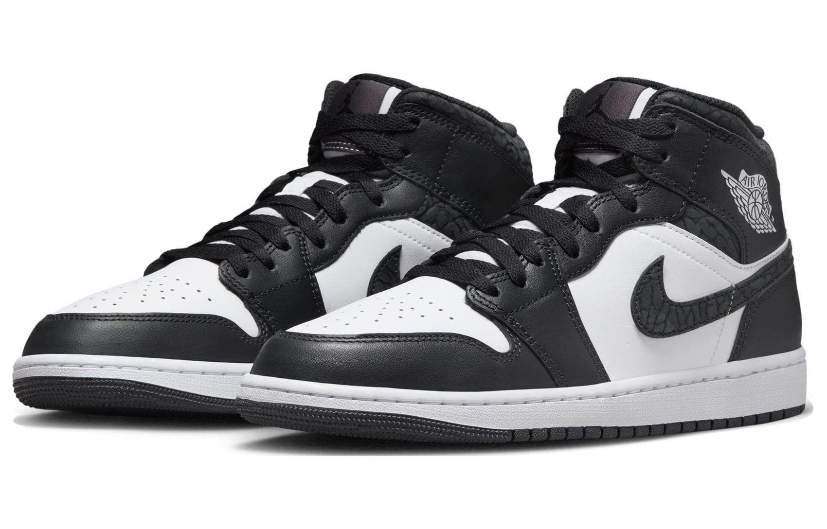Ретро баскетбольные кроссовки Jordan Air Jordan 1 Mid SE "Panda Elephant" - изображение 3
