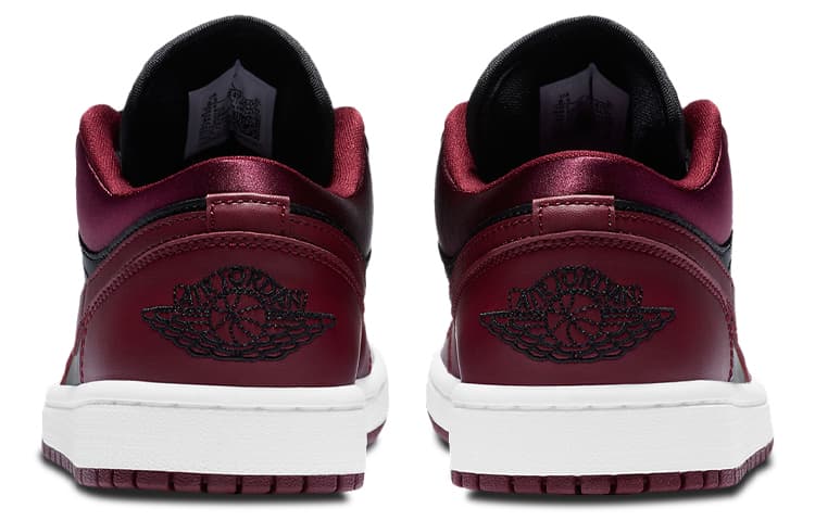 Ретро баскетбольные кроссовки Jordan Air Jordan 1 Low Black Burgundy — фото 5