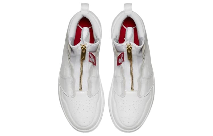 Ретро баскетбольные кроссовки Jordan Air Jordan 1 Retro High Zip White — фото 4