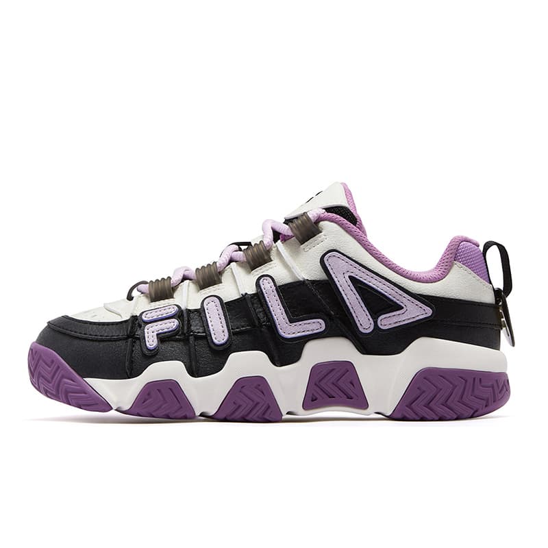 Кроссовки для баскетбола FILA FUSION BUSTER Пухлые туфли Низкие Баскетбольные кроссовки Женские Черный Снег - изображение 1
