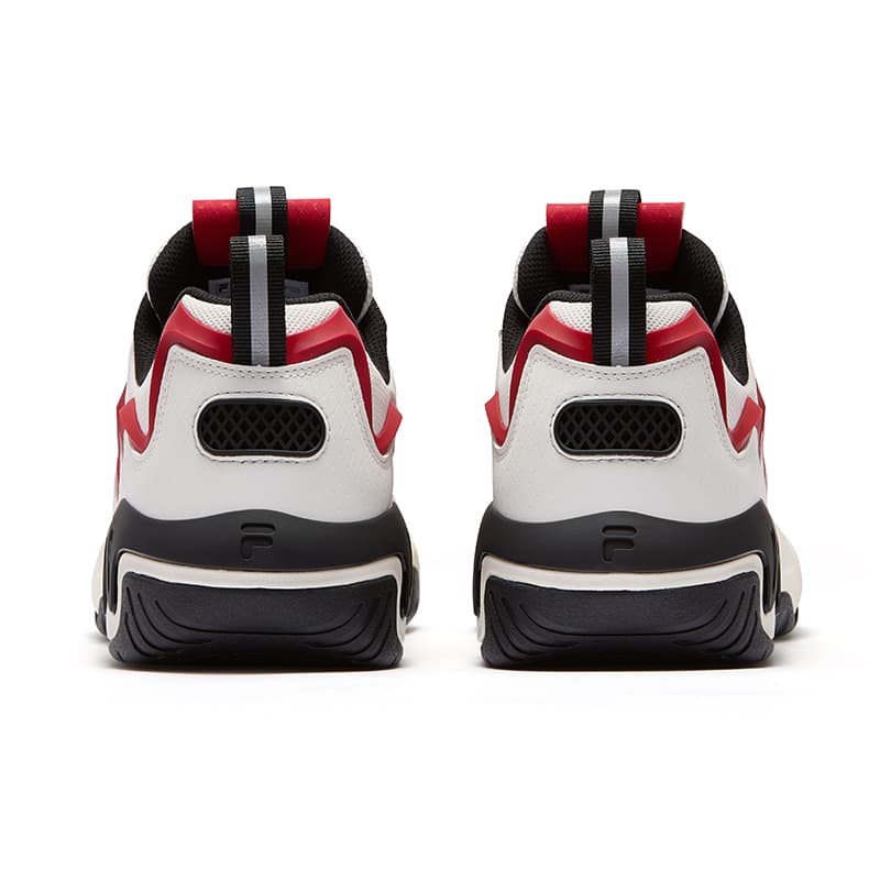 Кроссовки для баскетбола FILA FUSION SHOCK Electric Glow Shoes Баскетбольные кроссовки Мужские Белый Красный - изображение 4