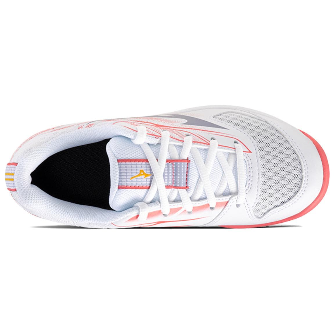 Кроссовки для тенниса Mizuno BREAK SHOT 5 Jr.AC Комплексные тренировки Амортизация Износостойкие теннисные кроссовки Унисекс Белый Оранжевый - изображение 3