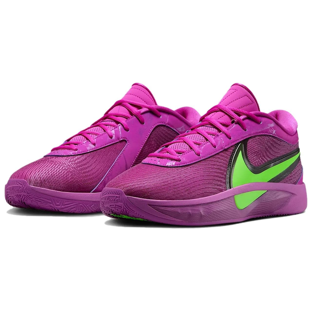 Кроссовки для баскетбола Nike Giannis Freak 6 Противоскользящие Устойчивые к истиранию Низкие Баскетбольные кроссовки Мужские Фиолетовые - изображение 3