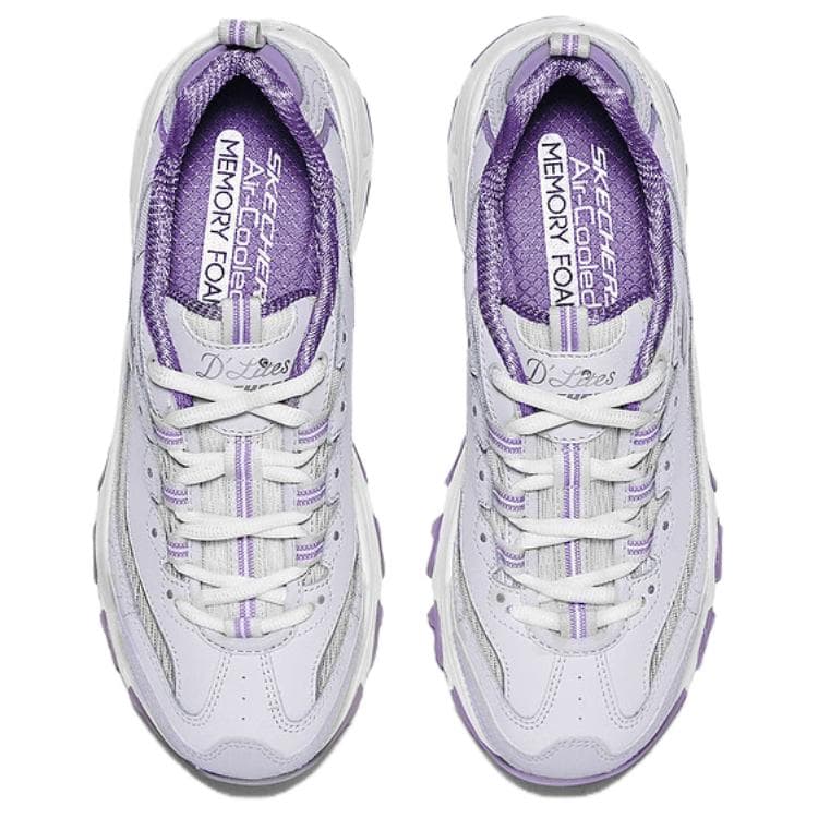 Кроссовки Skechers D'Lites 1,0 Low Топ Массивные кроссовки Женские Светло-фиолетовый - изображение 5