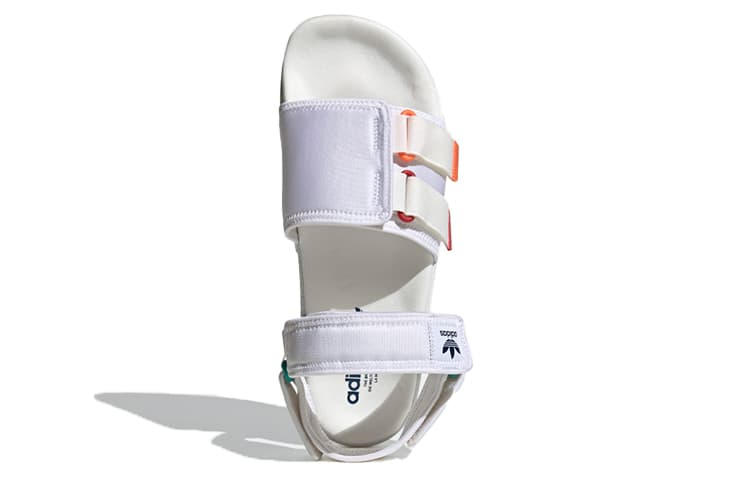 Сандалии с ремешком adidas Adilette White Orange - изображение 5