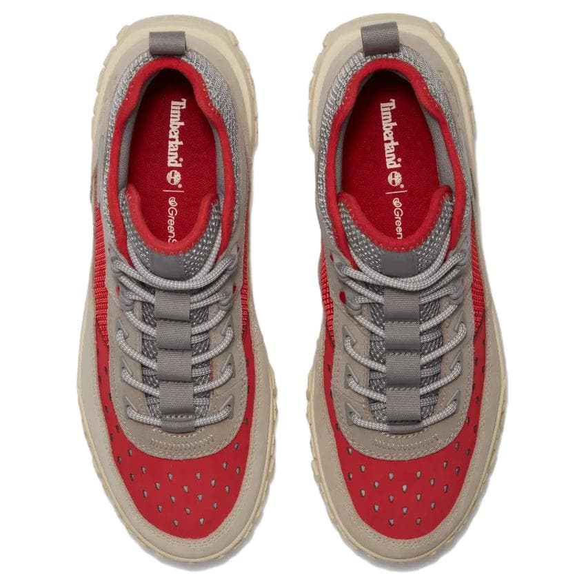 Кроссовки Timberland Greenstride Motion Амортизация Легкий MID Топ Походная обувь Мужская Серый Красный - изображение 3