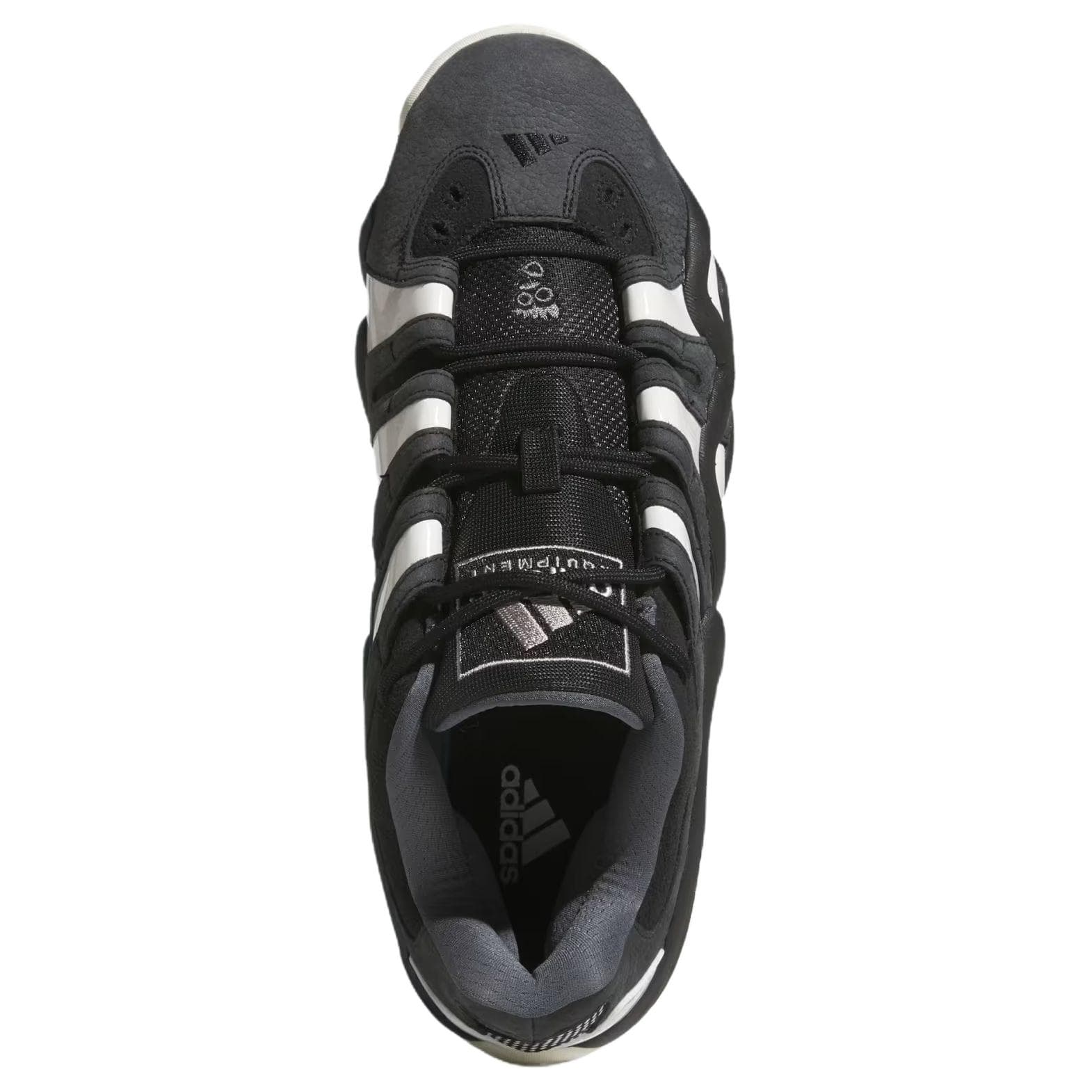 Кроссовки для баскетбола Adidas Crazy 8 противоскользящие устойчивые к истиранию низкие баскетбольные кроссовки мужские черно-белые - изображение 5