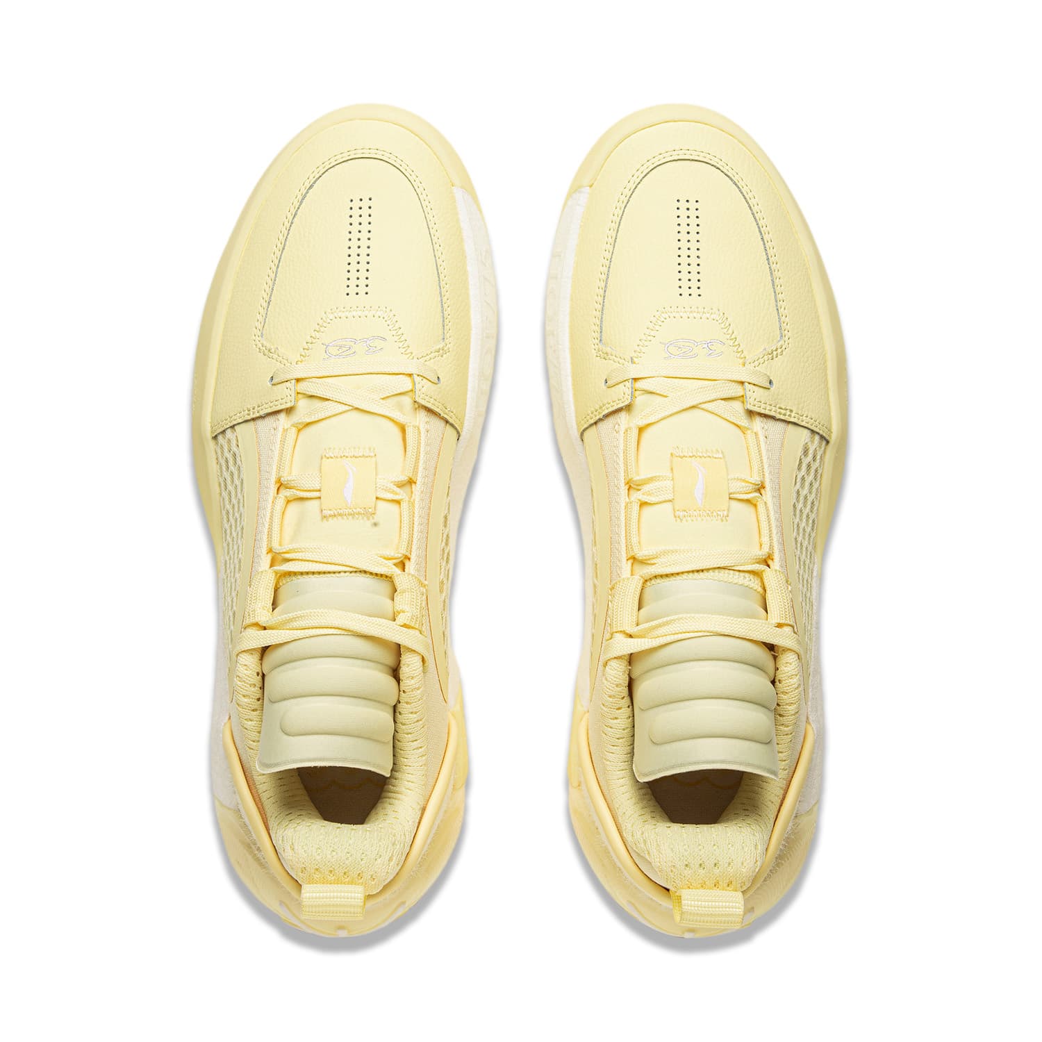Кроссовки для баскетбола Li-Ning All City 12 Encore Полноразмерная подошва с технологией BENG, надежное сцепление, стабильная поддержка, низкие баскетбольные кроссовки, мужские, цвет мелово-желтый - изображение 4