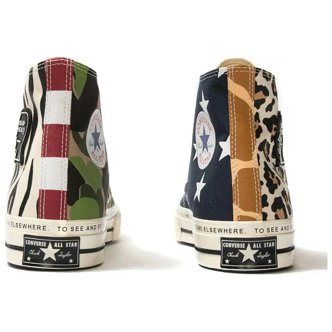 Кеды Converse ×Brain Dead Chuck 70 Удобный Износостойкий Хай-топы Кеды Унисекс Черный & Белый - изображение 4